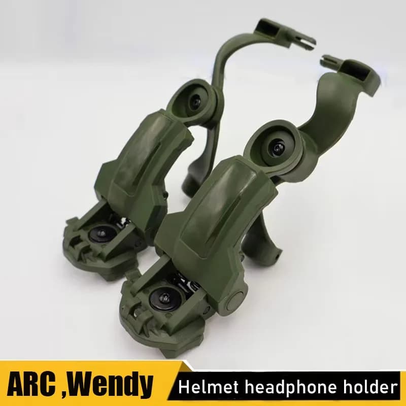 Supporto per cuffie tattico Adattatore per cuffie per casco ARC/Adattatore per binario per casco/Base di montaggio per binario per casco Accessorio tattico