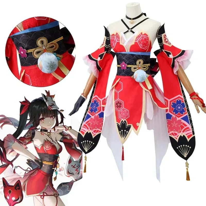 ABC123 Honkai Star Rail Sparkle Cosplay Set completo Maschera Parrucca Donna Gioco di ruolo Vestito Carnevale di Halloween