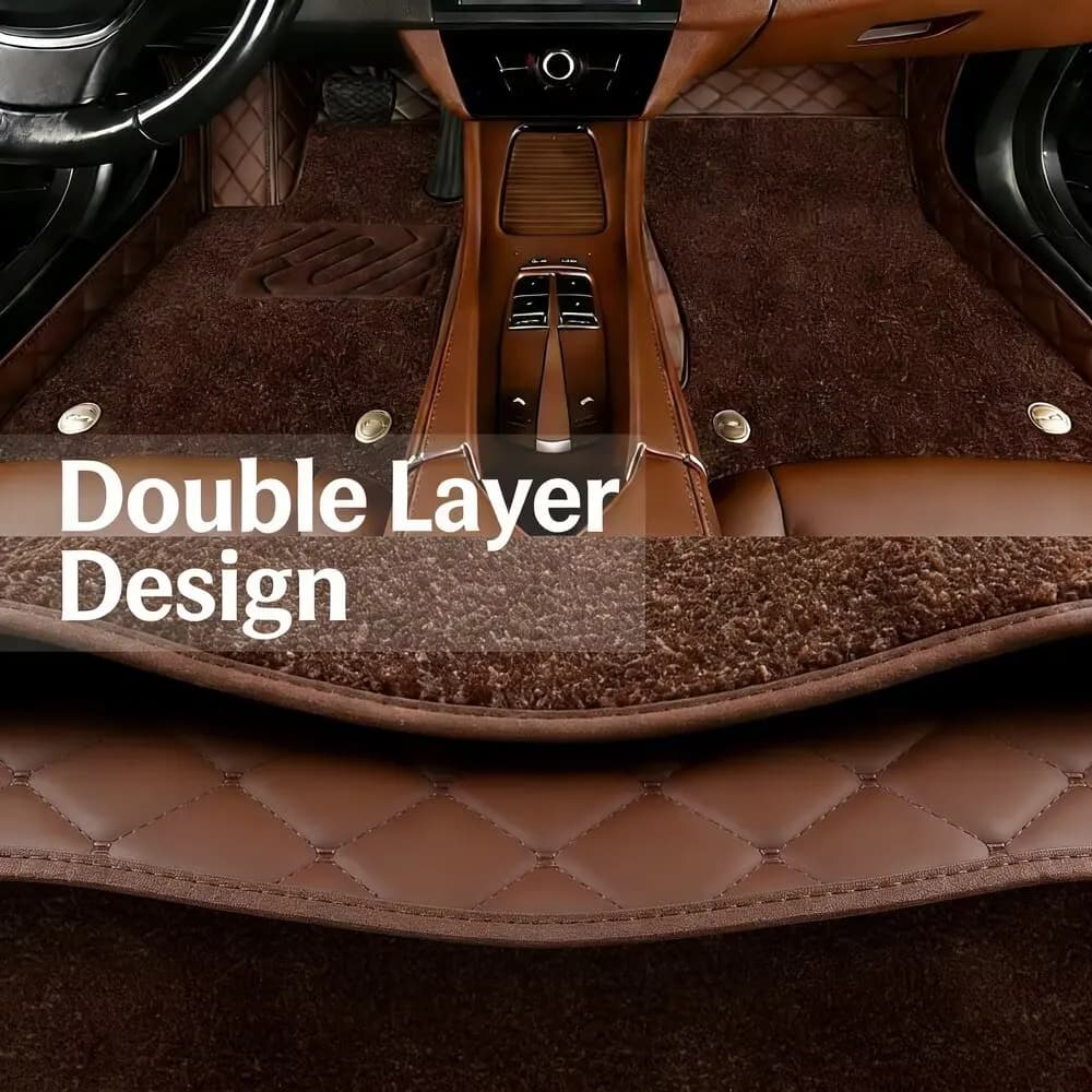 5D Double Layer For Toyota Prius 2016 2015 2014 2013 2012 XW30 Car Floor Mats Styling Custom Interior Accessories Leather Carpet