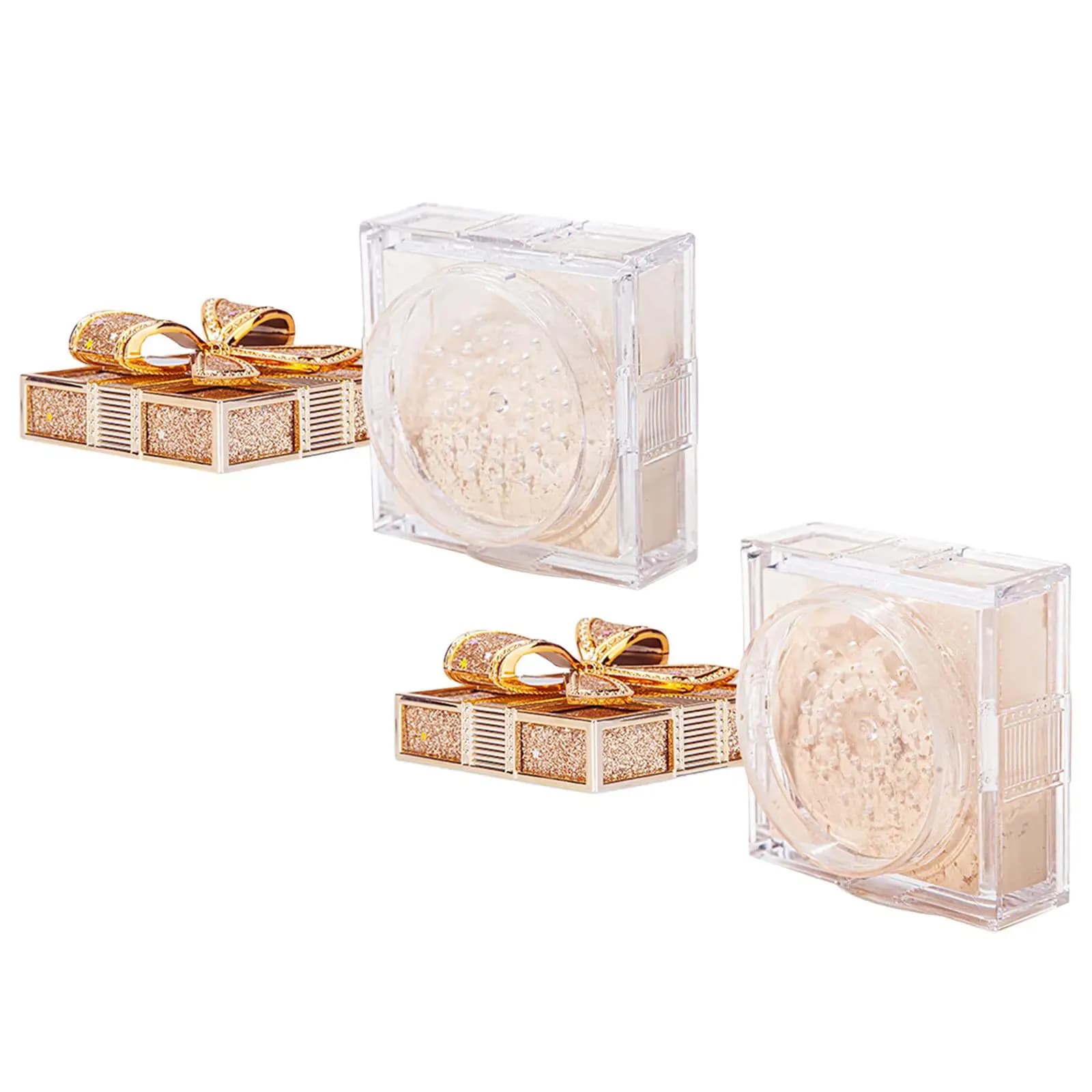 Cipria in Polvere Libera Opacizzante, Controllo Olio, Resistente al Sudore e all'Acqua, Effetto Air Sense, Polvere Fissante per Trucco Donna, Base Fondotinta 24G