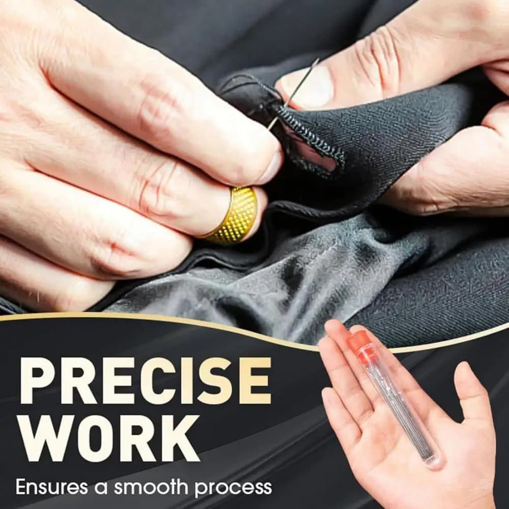 Ditale per cucire sicuro Conservazione sicura per strumenti da cucito Set di strumenti da cucito portatili per principianti con kit di riparazione filo aghi