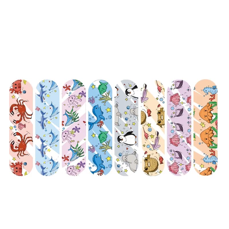 100 pz/set Del Fumetto Pesce Marino Cerotto Cerotti Per Bambini Impermeabili per il Primo Soccorso Medicazione Della Ferita Patch Nastro Bende Adesive
