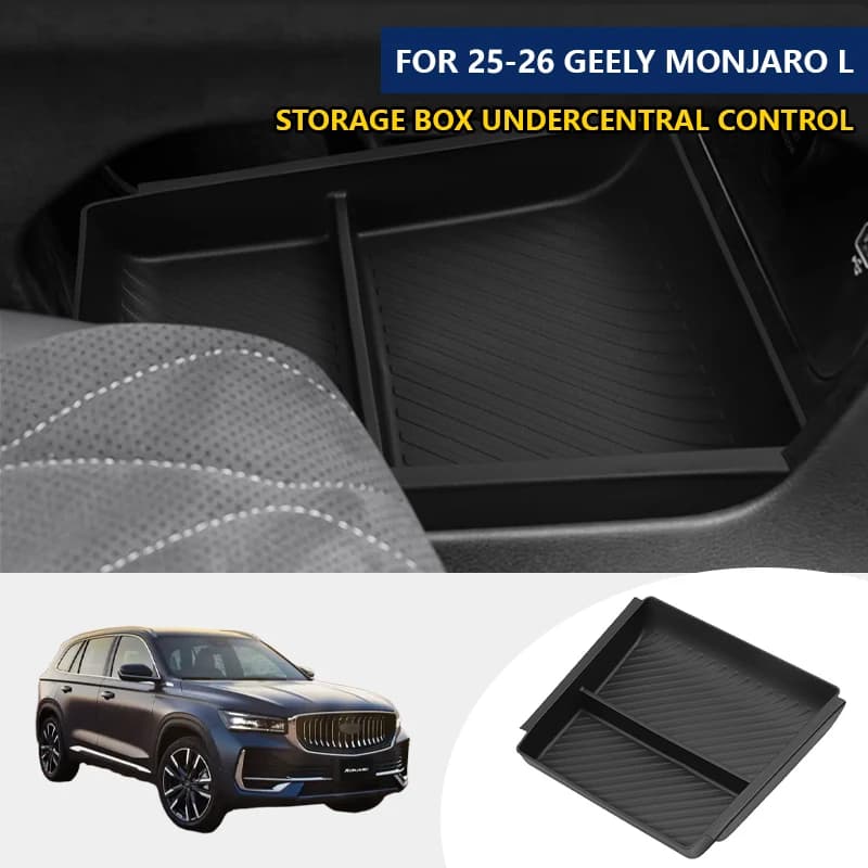 For Geely Monjaro 2025-2026 Lower Center Console Storage Box Car Interior Modification Organizer Tray