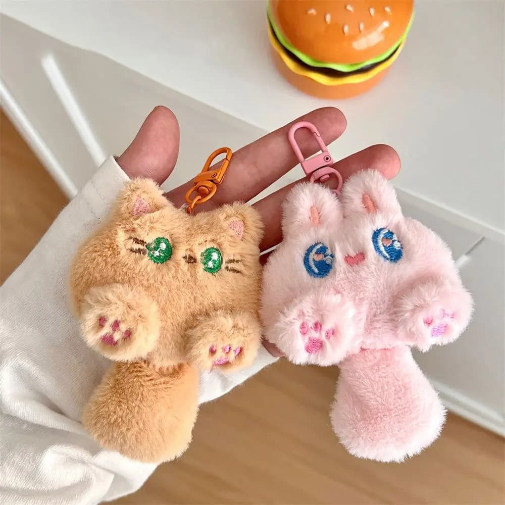 Cartone animato gatto bambola peluche ciondolo impiccagioni creativi ornamento carino chiave ciondolo borsa accessori borsa ciondolo chiavi accessori
