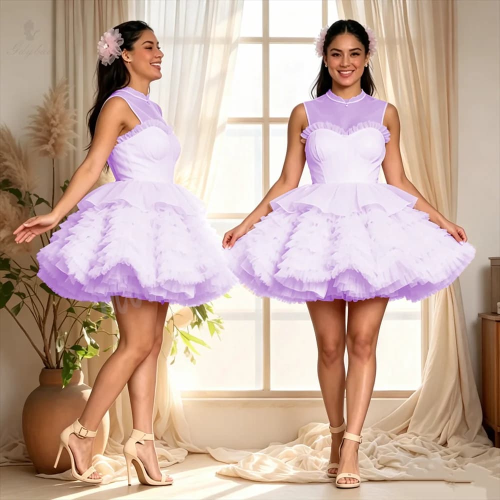 Custom Bridesmaid Dresses for The Bride's Sisters Sleeveless and Pleated Suitable for Ladies' Parties Events Photo Shoots