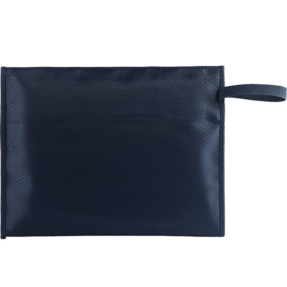 Waterproof Zipper File Bag Heavy Duty Oxford Fabric Spacious Document Storage Folder Ideal for Letters Statements Photos Cards
