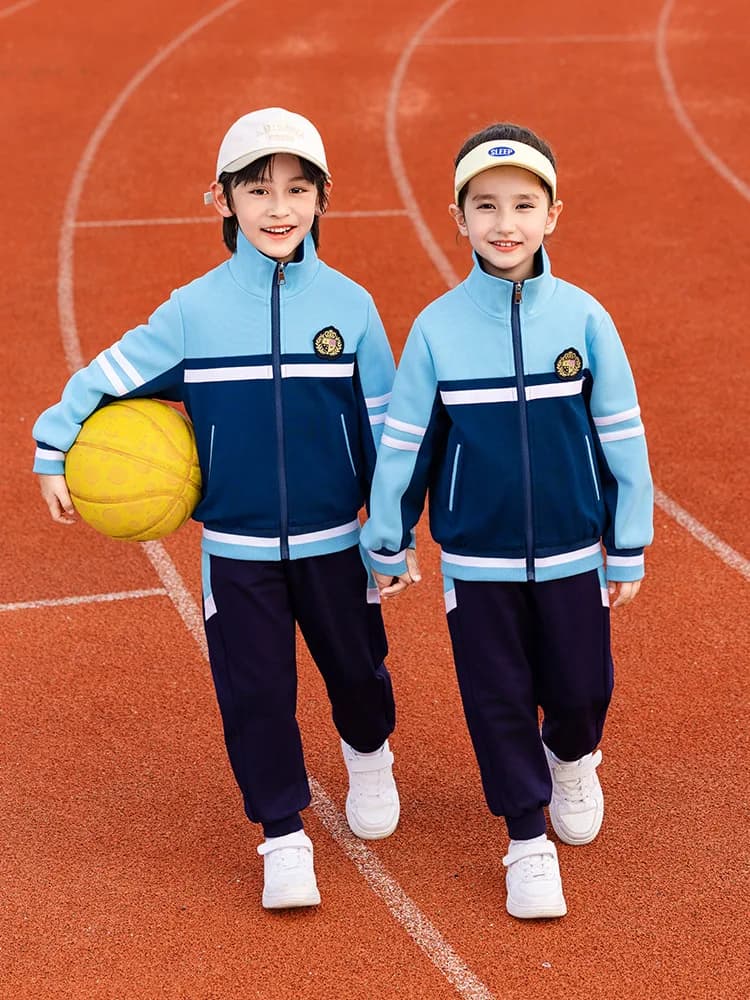 Uniform Sculpture Style College Set, New Autumn Collection for Children, Uniforms for Asylum and School, Casual Sports Clothing