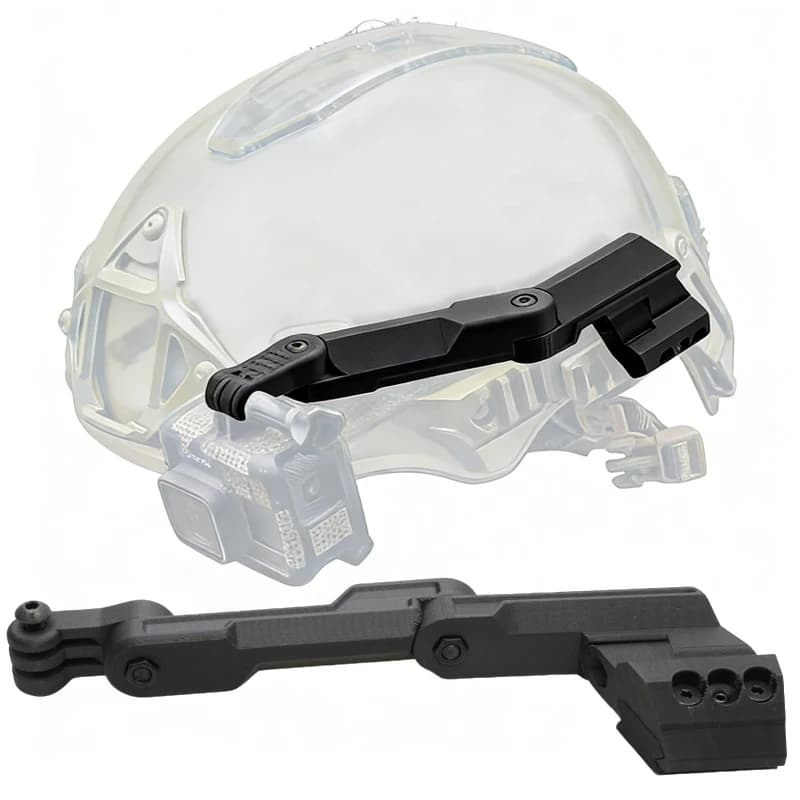 1PCS For GoPro/DJI Action Camera to Tactical Helmet Side-Mounted Bracket FPV Recording Accessory Compatible with Wendy/ARC Rails