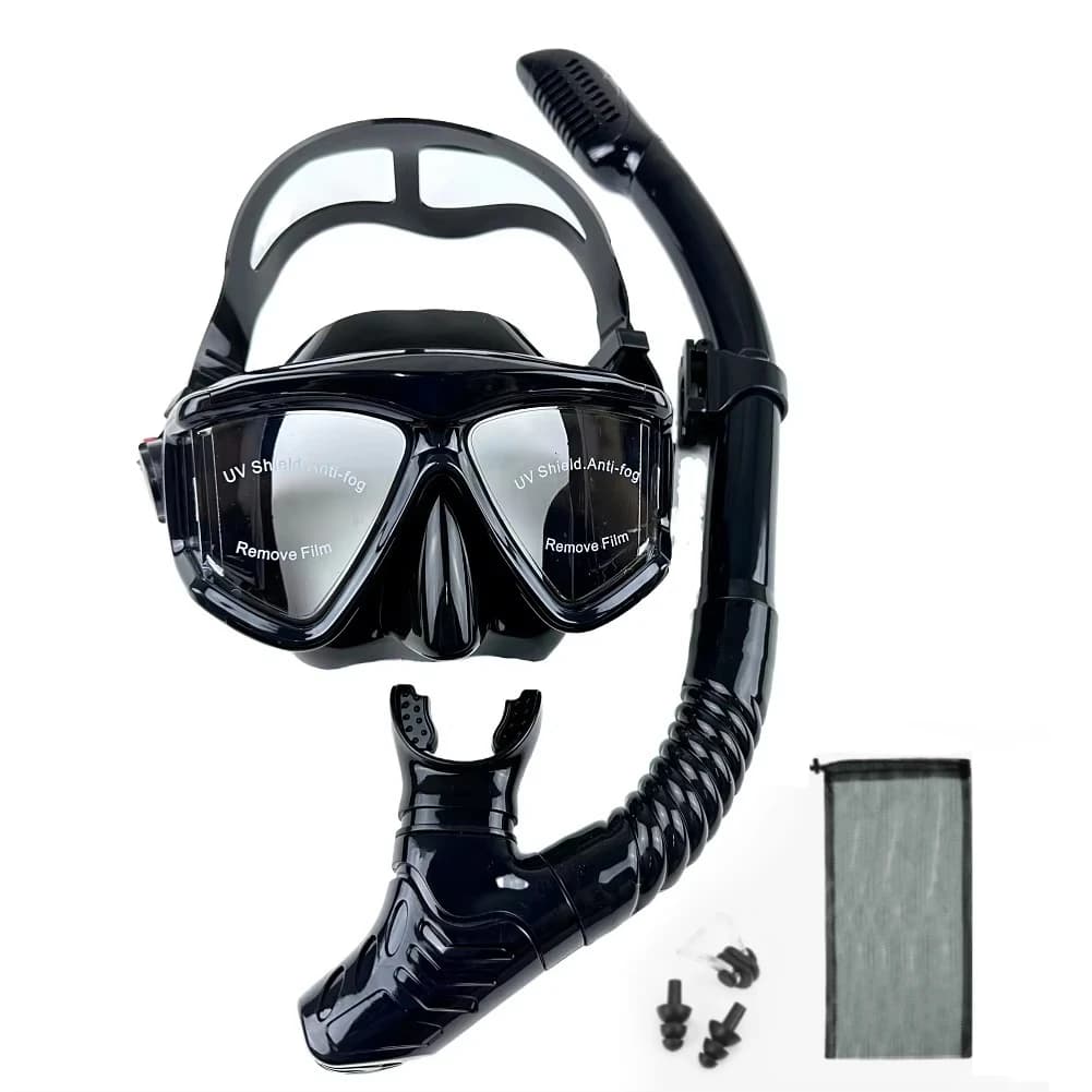 Professional scuba diving mask snorkeling suit adult silicone skirt anti-fog goggles swimming equipment