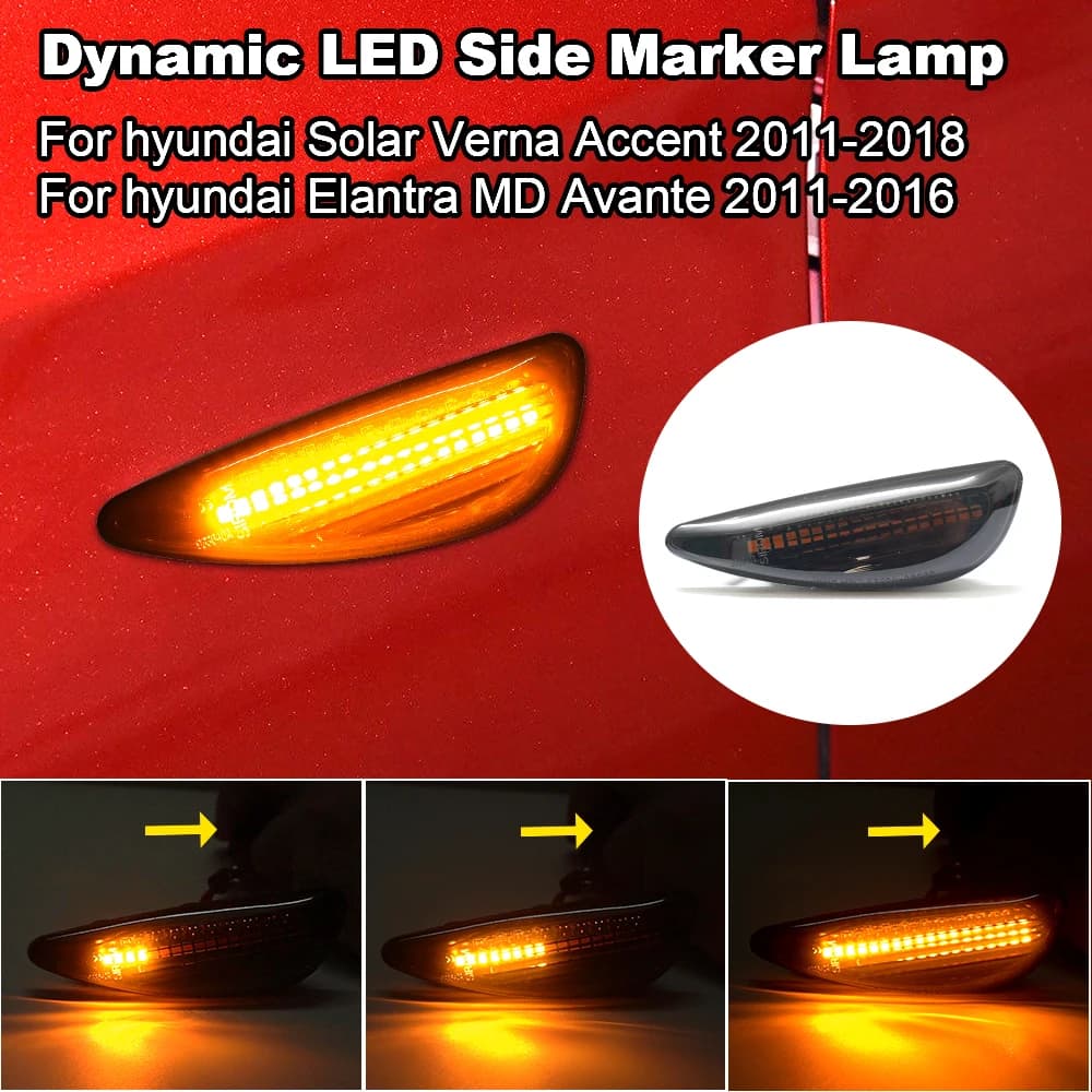 Per Hyundai Solar Verna Accent IX20 Elantra MD Avante 2011-2016 923030U000 LED Dinamico Indicatori di direzione Lampada laterale laterale