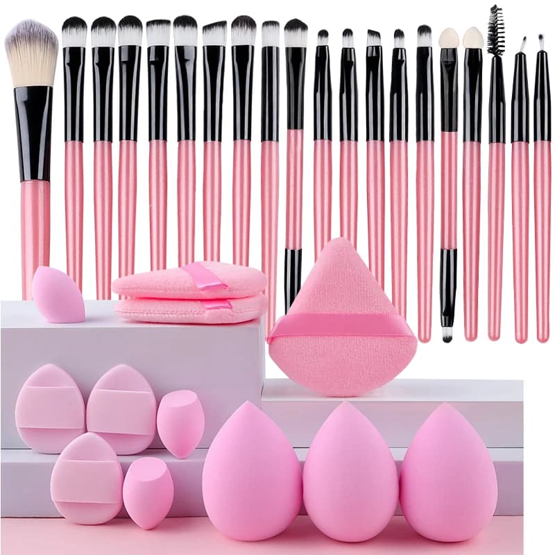20Pcs Soft Makeup Eyeshadow Brushes Set Eye Shadow Shader Crease Blending Brushes Eye Shadow Liquid Cream Powder Make Up Tool