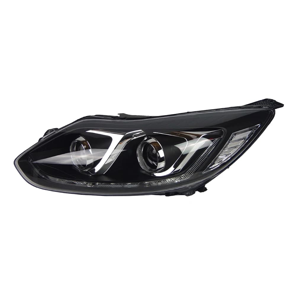 ATV&UTVCar Front Lamps for Ford Focus 2012-2014 LED Auto Headlights Assembly Upgrade Flashing Turn Light 2 Projector Lens Access