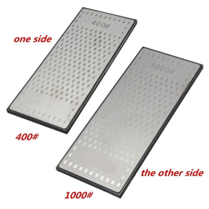 Double Face Diamond Stone 400 and 1000 Grit, Ultra-Fine Sharpening Stone for Kitchen