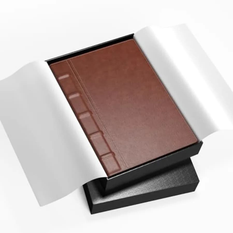 Lined Journal for Men 290 Pages Mens Journal with Pocket, A5 Hardcover Leather Notebook Journals for Writing Gifts Box Included