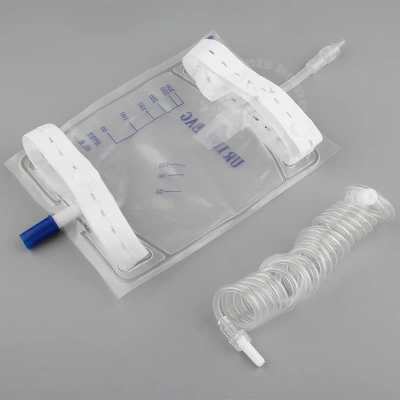10 pz Pet Gatto Cane Animale Urina Sacchetto di Raccolta 300 ml 500 ml Catetere Drenaggio Usa E Getta Con Tubo di Prolunga Clinica Veterinaria di Consumo