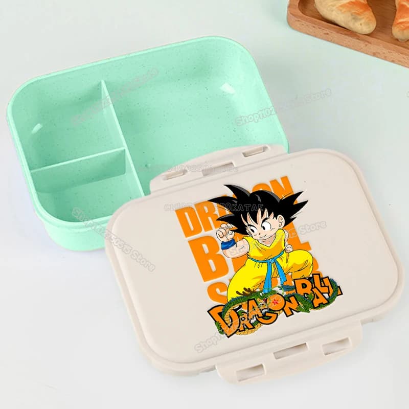Portapranzo per Studenti Dragon Ball, Scatola Bento Anime Son Goku per Ragazzi e Ragazze, Contenitore per Alimenti, Scatole per Picnic e Conservazione Frutta