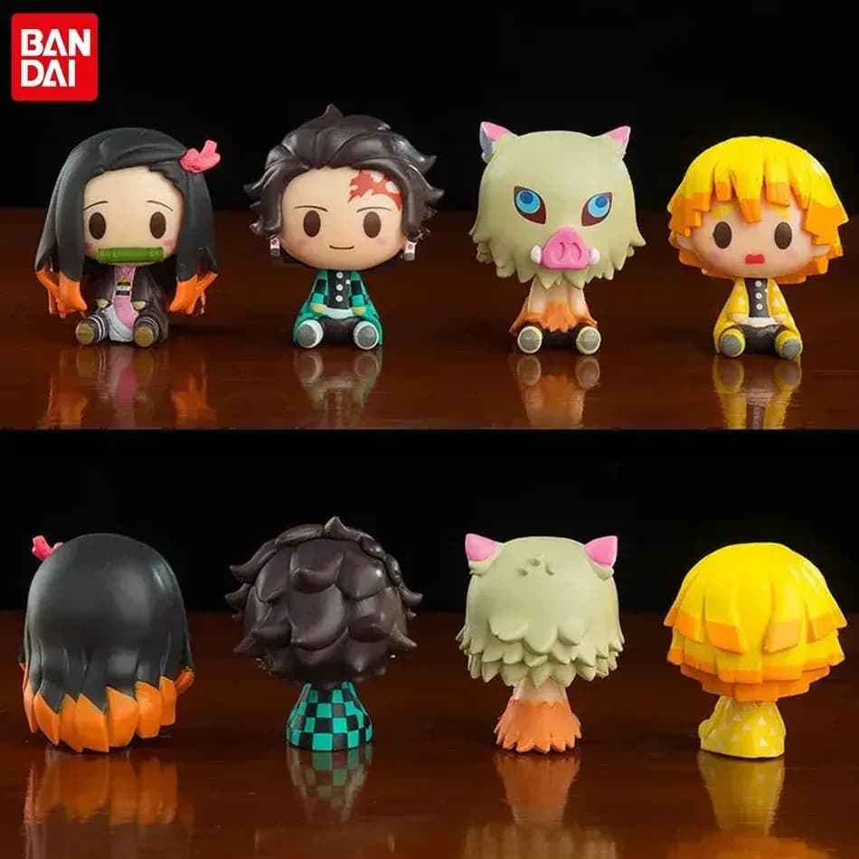 Action Figure Demon Slayer Kimetsu No Yaiba, Modellini di Kamado Tanjirou, Nezuko, Agatsuma Zenitsu, Statuette Anime, Giocattoli e Regali