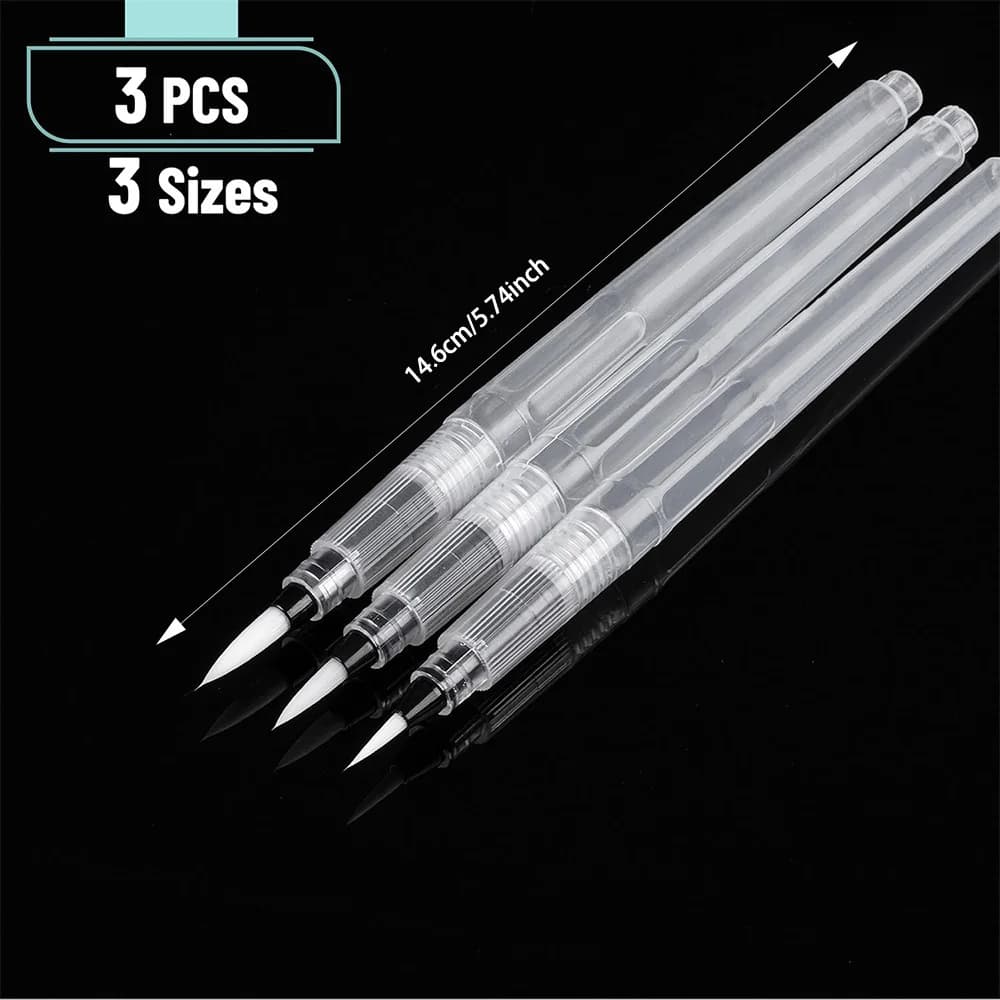 Watercolor Brush Pens, 3/36 Pack, Watercolor Brushes Set, for Adults Refillable Brush Pen, Water Brushes for Watercolor