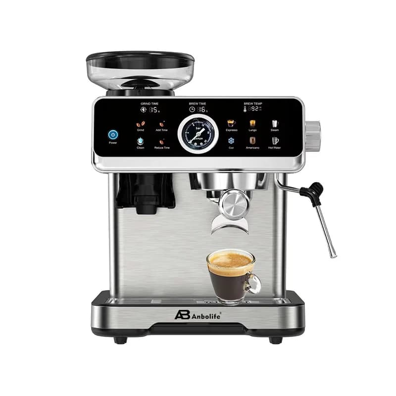NEW 20 Bar Professional Coffee Maker With Grinder Coffee Bean Expresso Cafetera De Expreso Cafetera Portatil