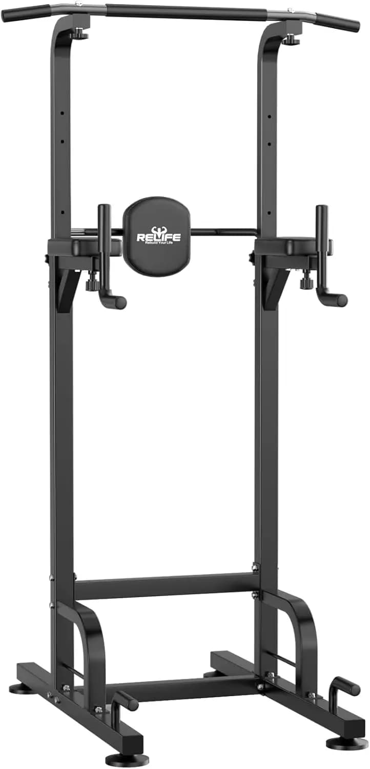 Power Tower with Traction Bar and Dip Station, Power and Home Fitness Training Equipment