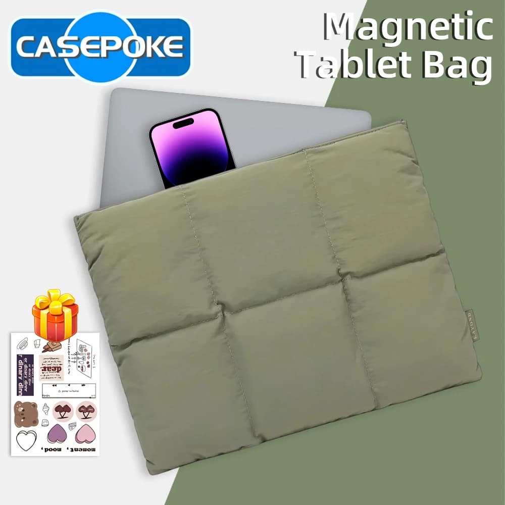 Custodia per laptop magnetica 2025 da 13-16 pollici per custodia per iPad Xiaomi Samsung borsa per tablet gonfia notebook da trasporto per tastiera mouse antiurto