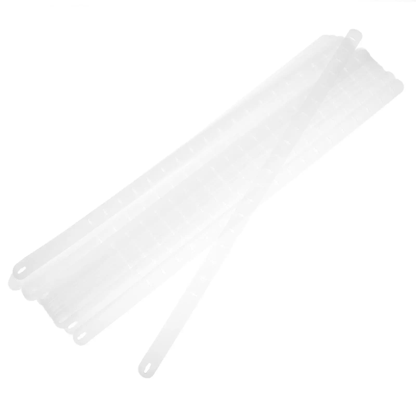 20Pcs Clothes Hanger Connecting Strips Plastic Transparent Non-Slip Stable Closet Organizer Closet Space Saver Display Strips