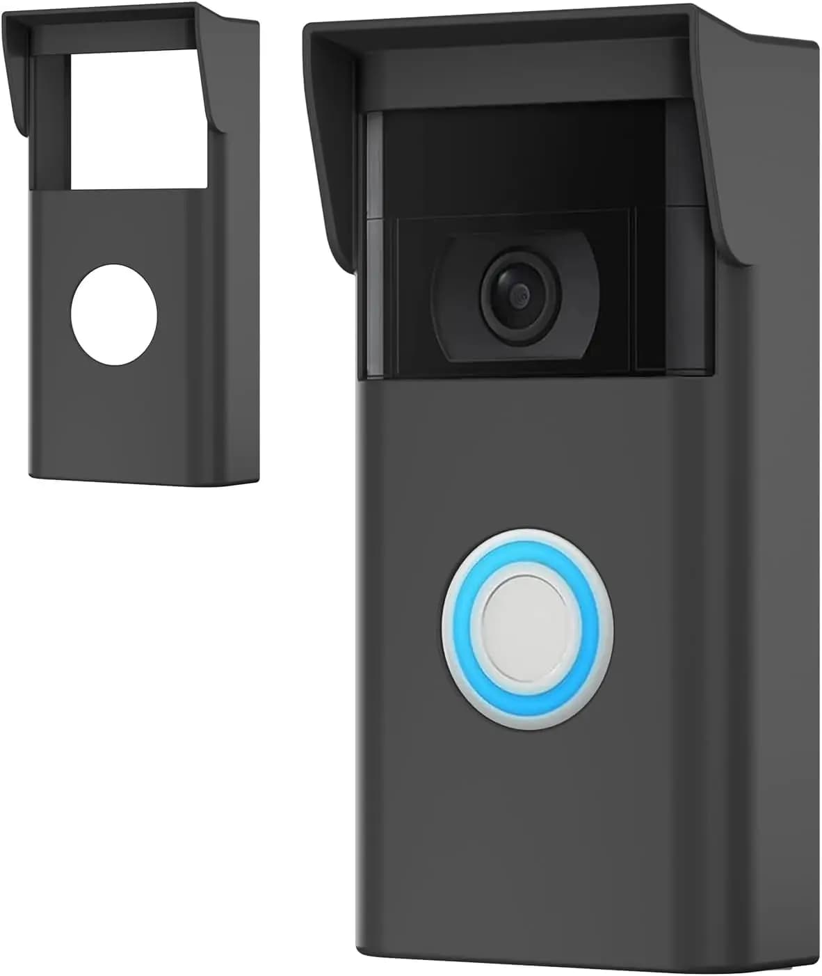 Cover in silicone per campanello Ring, compatibile con Ring Video Doorbell 2a generazione, protettiva per il campanello video Ring 2a generazione