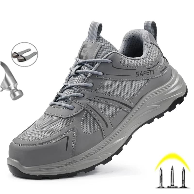 Ultime scarpe antinfortunistiche da lavoro da uomo di moda 2025 Stivali da lavoro indistruttibili antiscivolo resistenti all'usura Calzature da costruzione