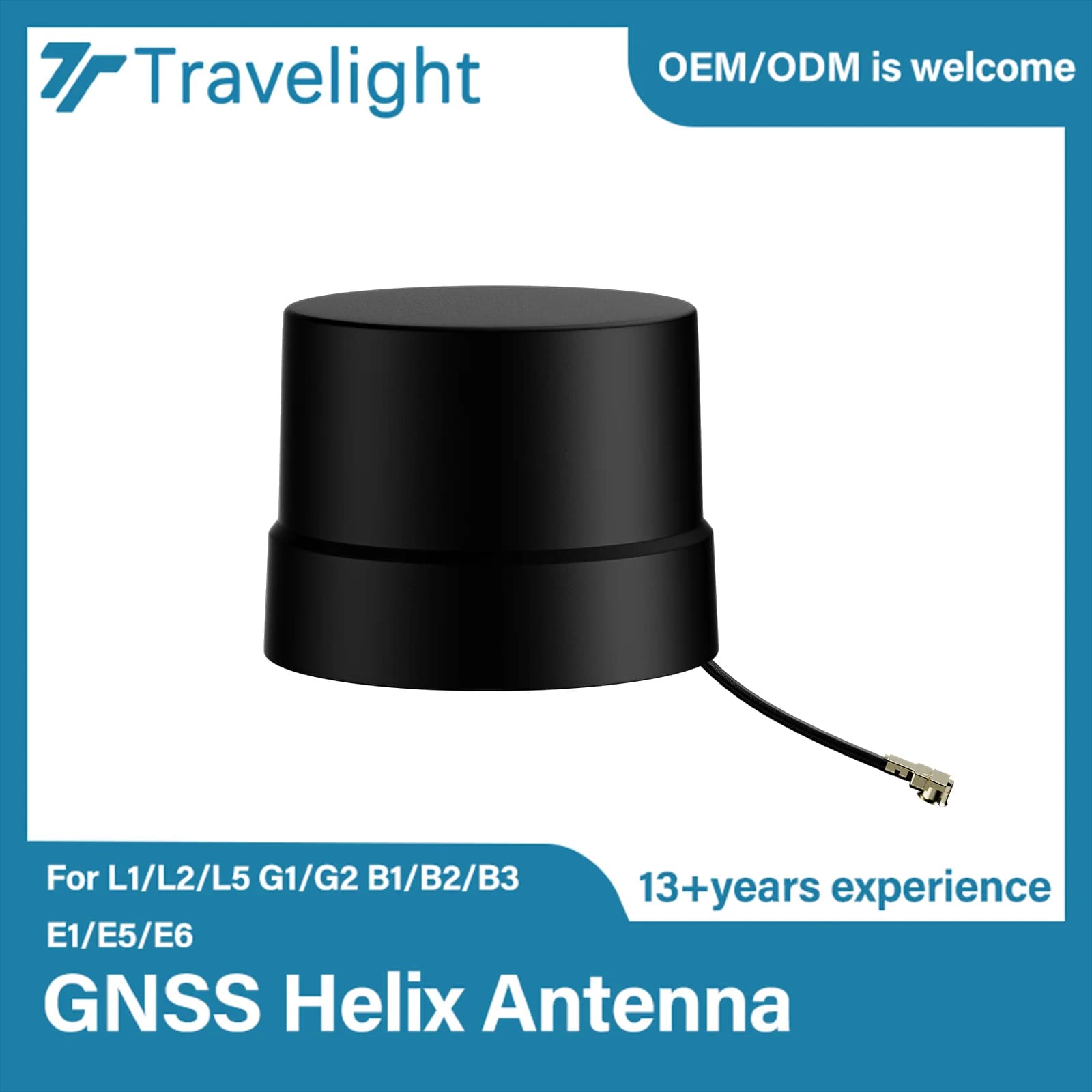 GNSS Helix quadrifila Fullband Multi-Band L1 L2 L5 E6 Antenna RTK Gnss active high gain 28dB for UAV drone