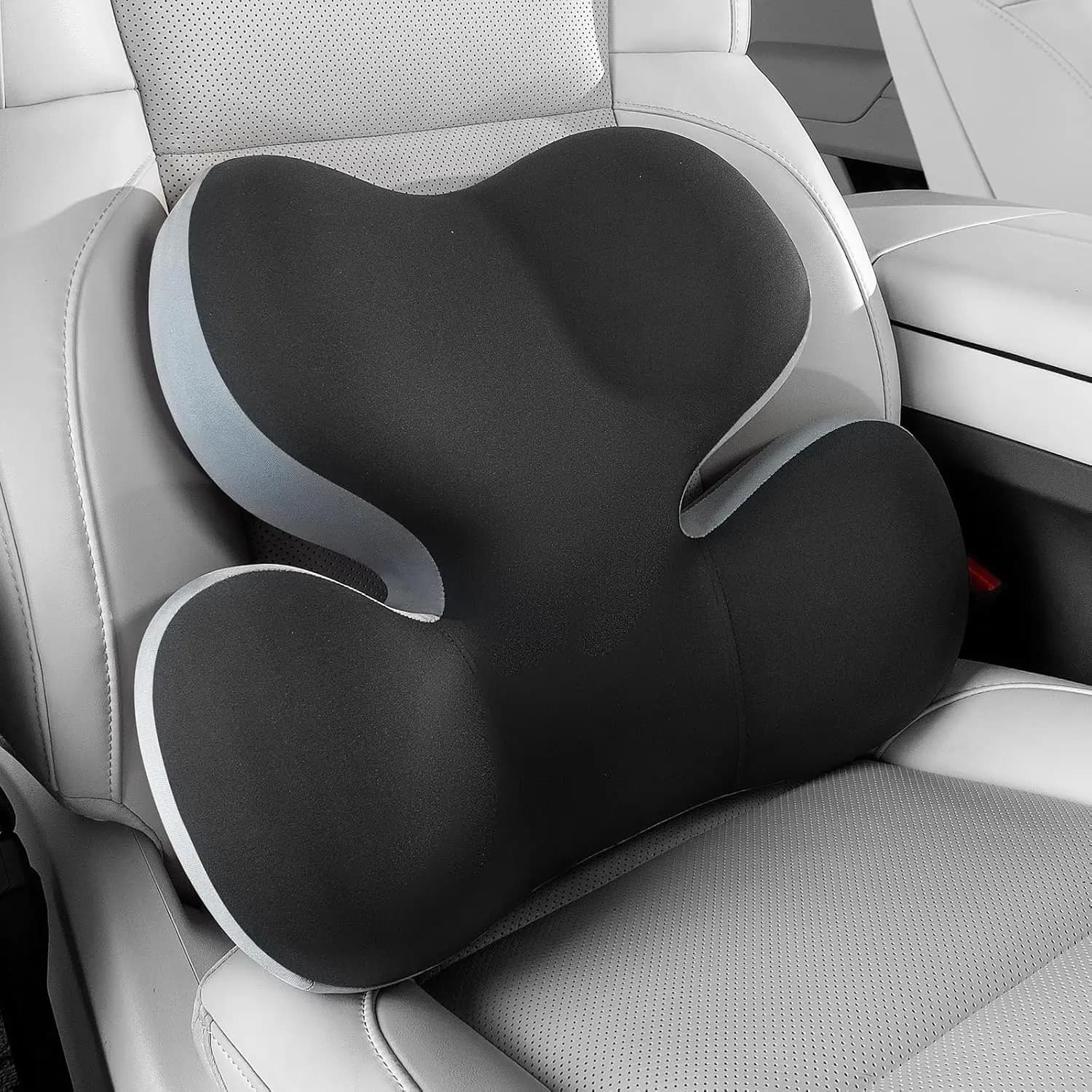 Cuscino Lombare Ergonomico in Memory Foam per Auto, Ufficio, Sedia a Rotelle, Sollievo dal Dolore alla Parte Bassa della Schiena