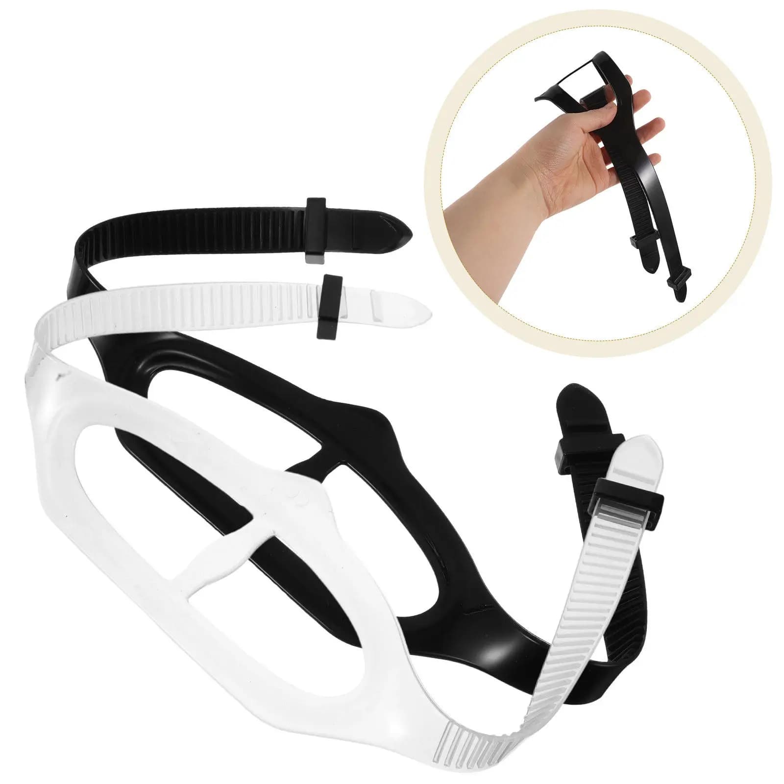 4 Pezzi Cinturini in Silicone per Maschera Subacquea Universali Regolabili Antiscivolo per Immersioni Snorkeling Apnea Nuoto Accessori