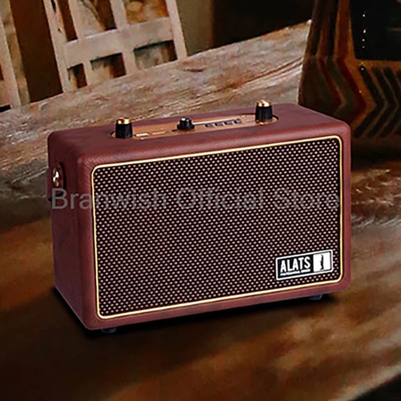 Altoparlante Bluetooth 5.3 audio portatile da 40 W Sistema audio HiFi da 5,1 litri in legno Altoparlante 3600 mAh TWS TF USB AUX per uso domestico esterno