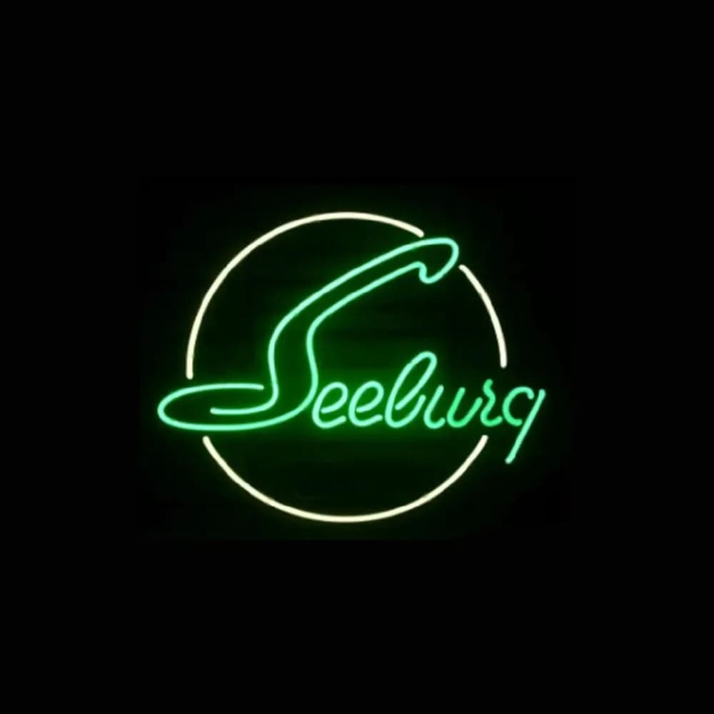 Seeburg Jukebox Insegna al neon Lampada da esposizione personalizzata fatta a mano in vero tubo di vetro Negozio Pubblicità Decorazione della sala giochi 17 "X14"