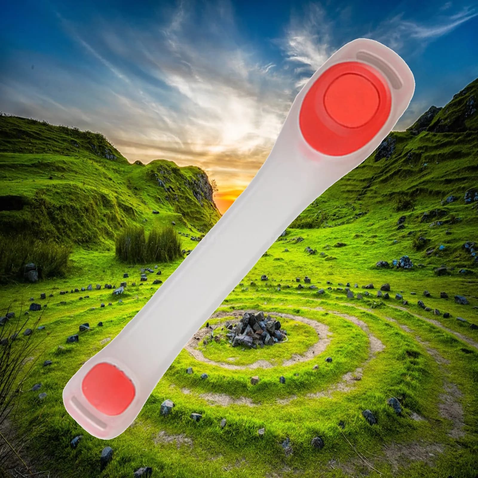 LED Armband LED Wristband High Visibility Supplies Night Luminous Armband LED Belt for Running Sports Emergency Camping Joggers