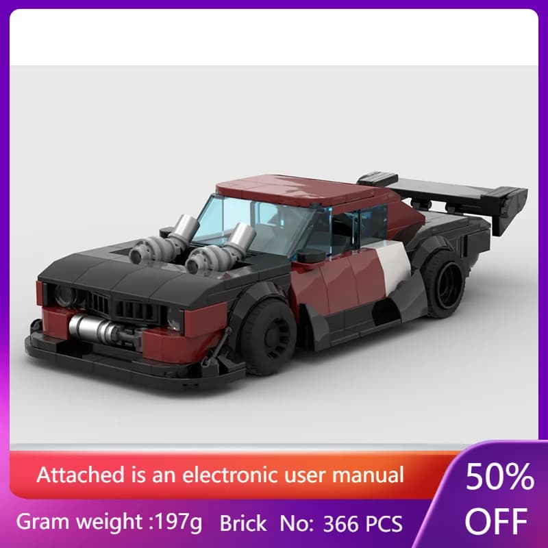 Building Block Modello di Auto MOC 238200 Con 366 Parti Edizione di Accelerazione Lineare Giocattolo Da Collezione Per Ragazzi Adulti Regalo Di Compleanno