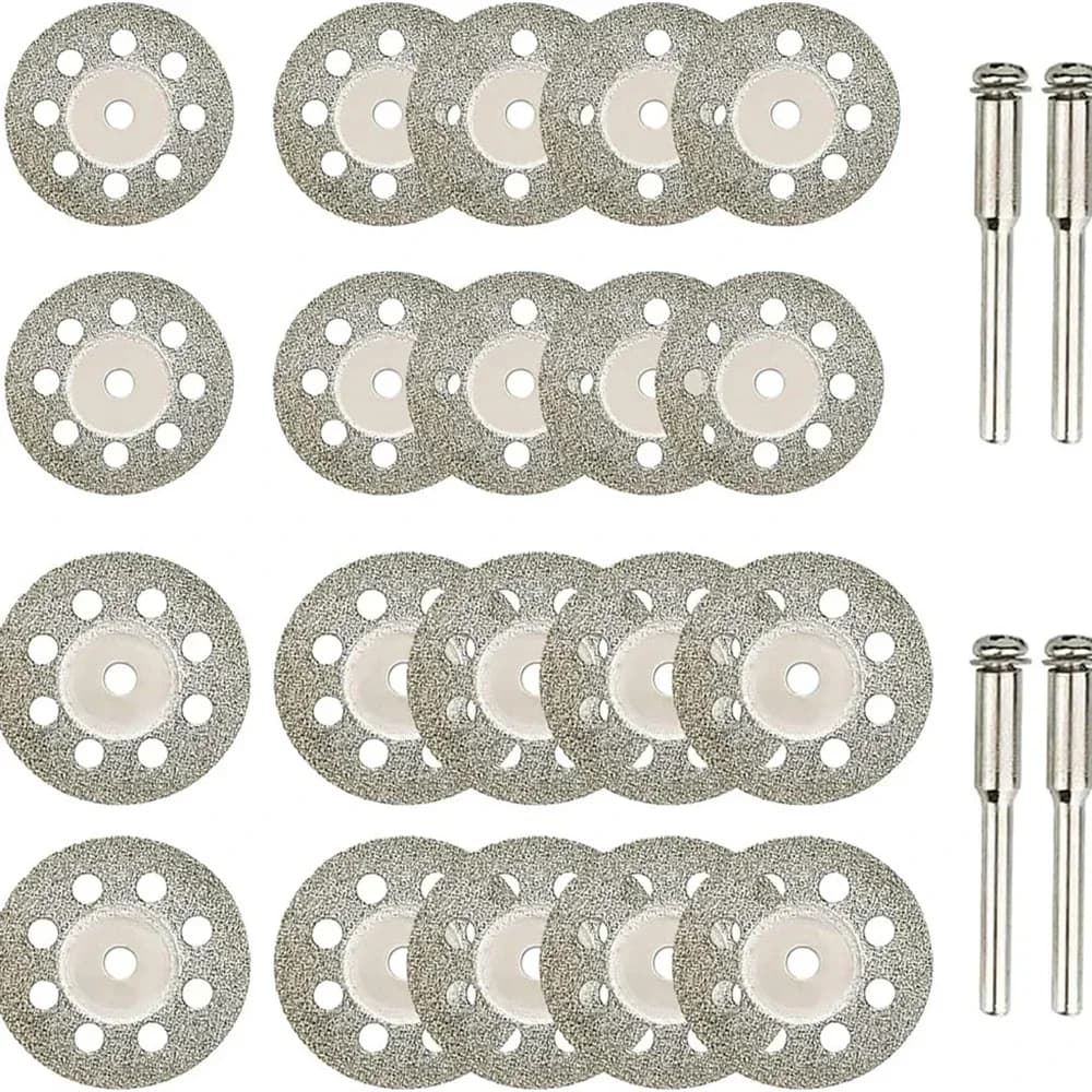 12 pieces 22mm cutting disc diamond 3mm spindle grinding wheel for metal cutting tool rotating parts electric grinder
