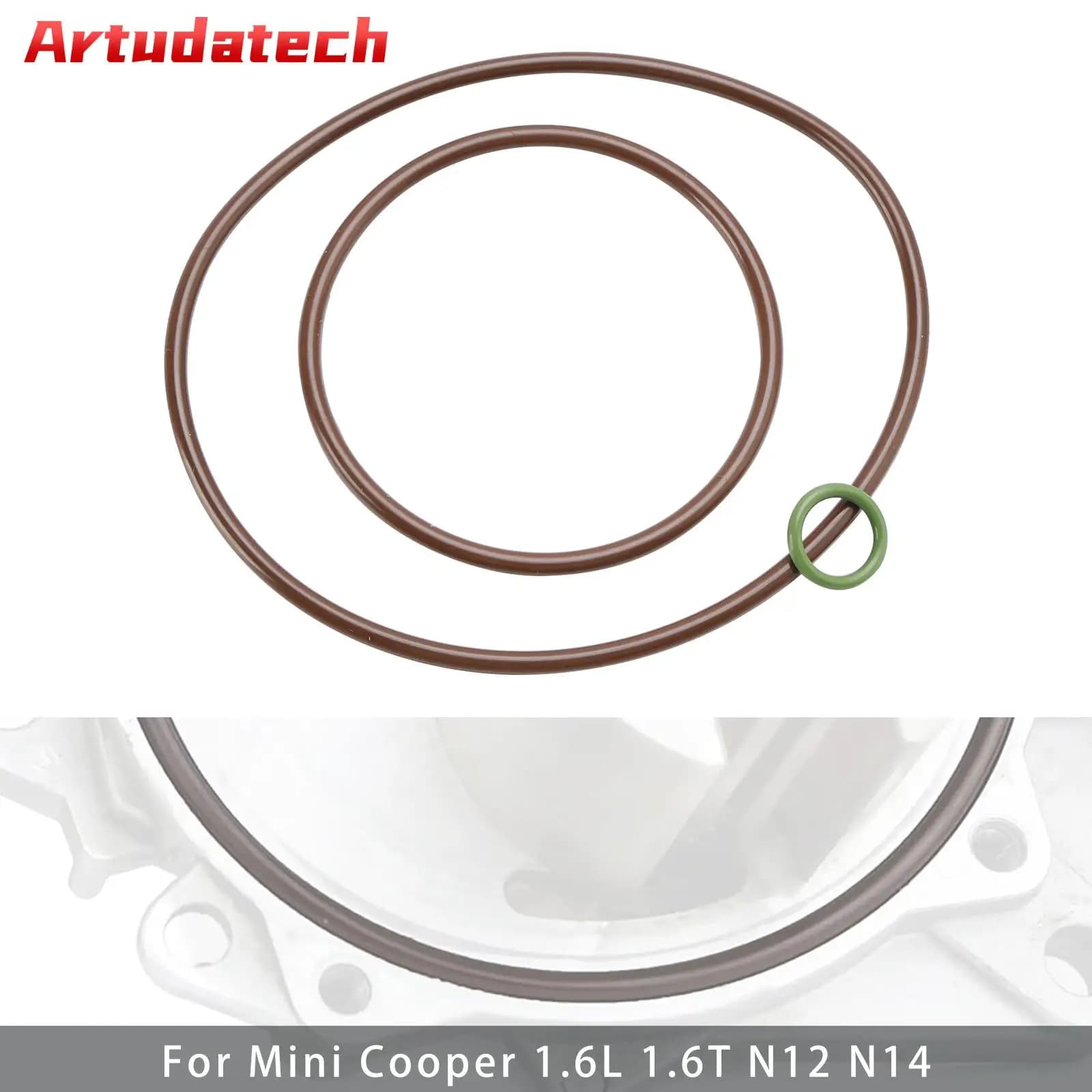 Kit di ricostruzione del richiamo della pompa a vuoto Artudatech 7556919 Guarnizione per accessori auto Mini Cooper 1.6L 1.6T N12 N14
