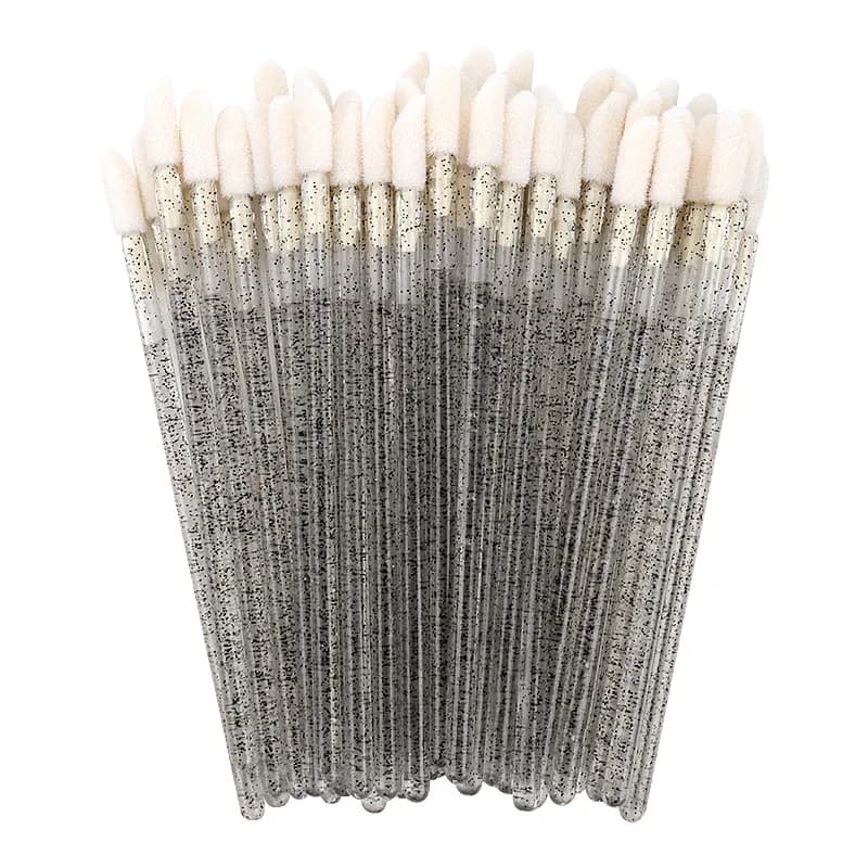 50 Pieces Disposable Brushes for Mascara Cleaning and Makeup Application, Tools for Extension Eyelashes, Disposable Lip Brush, Individual Eyelash Removal