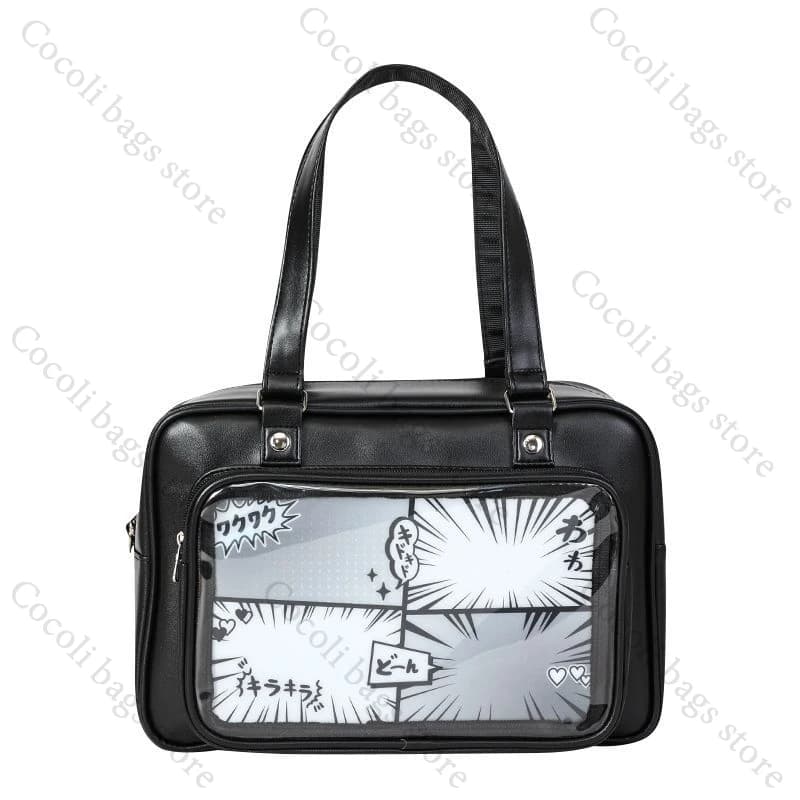Borsa a tracolla Ita Bag da donna, borsa JK con tasca trasparente, borsa a mano in pelle PU, Itabag per ragazza, borse a tracolla