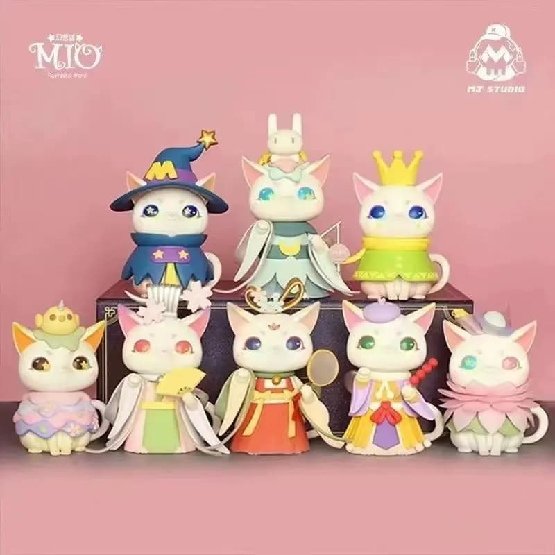 Nuova Scatola Misteriosa Mio Fantastic World Cat, Statuetta in PVC, Stile Principessa Carina, Oggetto da Collezione, Regalo per Ragazze, Ornamento Decorativo