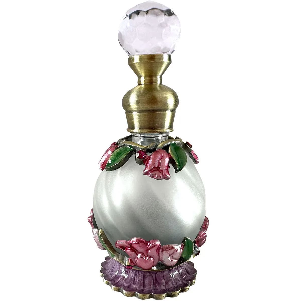 Bottiglia di profumo in metallo di vetro Smalto Farfalla Bottiglia di olio essenziale vuota riciclabile Creativo regalo di Natale per ragazza Decorazione da toeletta