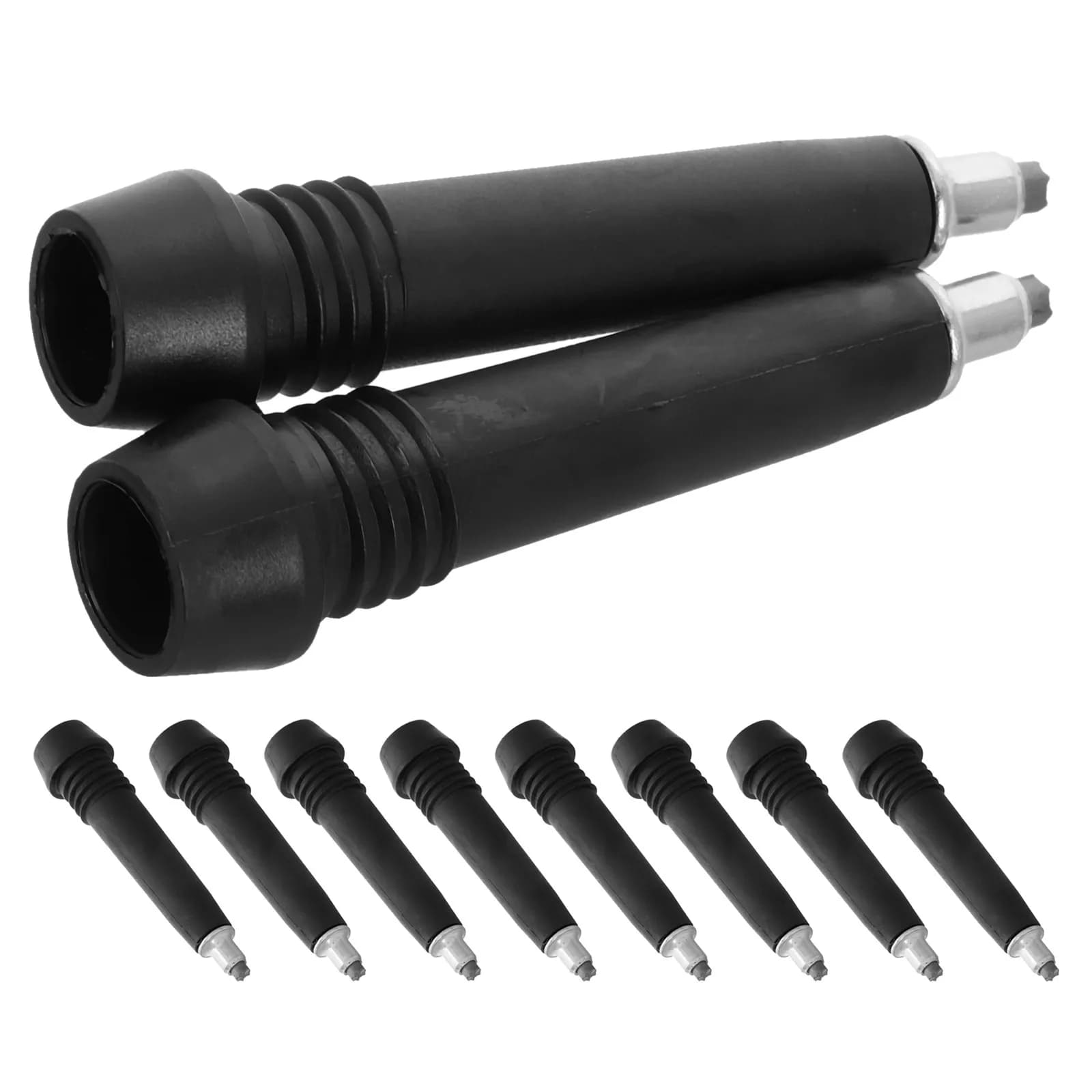 10Pcs Carbide Hiking Pole Tips Replacement Trekking Stick Tips Universal Compatibility Long-Lasting Grip on Wet Gravel