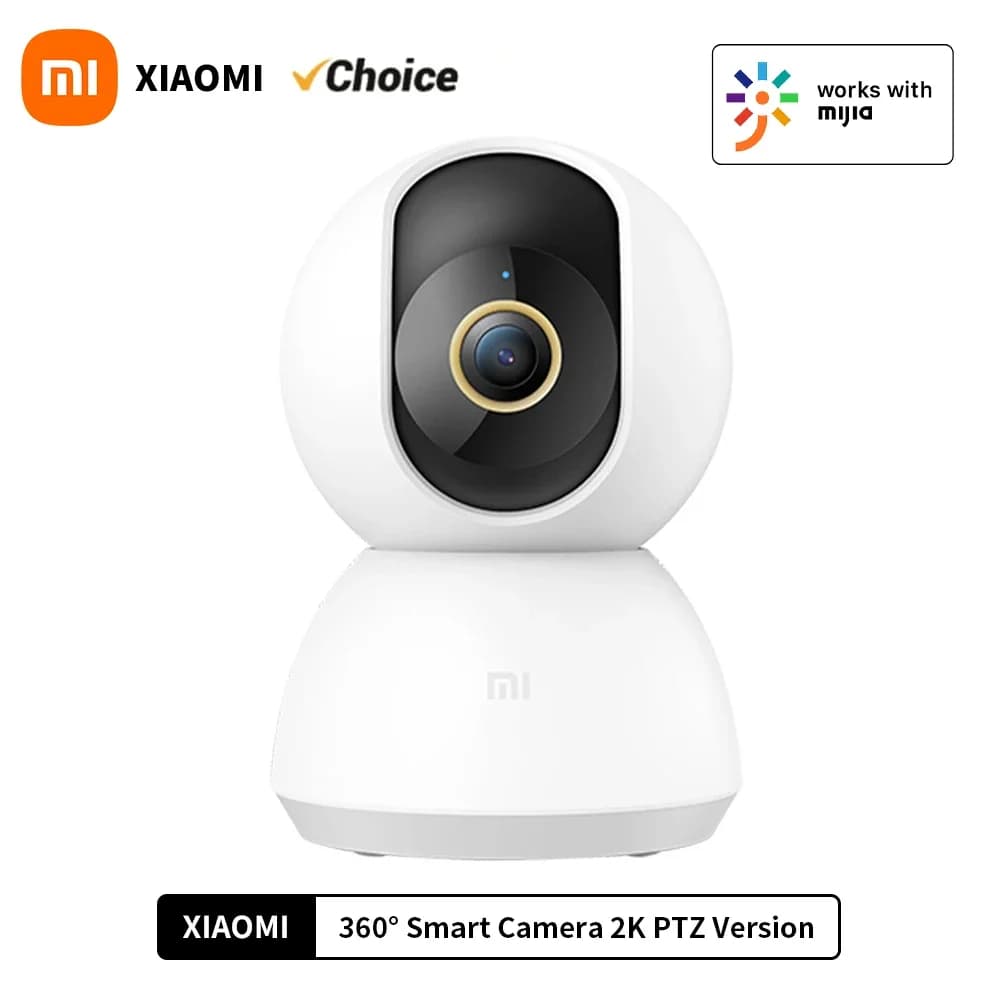 Xiaomi 360 ° Telecamera di sicurezza domestica intelligente Mi PTZ 2K Webcam 1296P 3 Megapixel AI Rilevazione umana Visione notturna Webcam Versione cinese