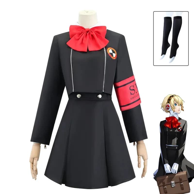 Aigis Main Female PGens School uniform Aigis Heroine Cosplay Wigs; 5'b, 8,v;