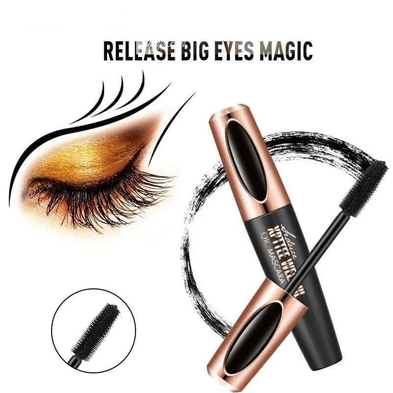 Mascara in fibra 4D dall'aspetto naturale impermeabile - Lunghezza e volume costruibili Asciugatura rapida A prova di sbavature Trucco per ciglia morbide per tutti i giorni