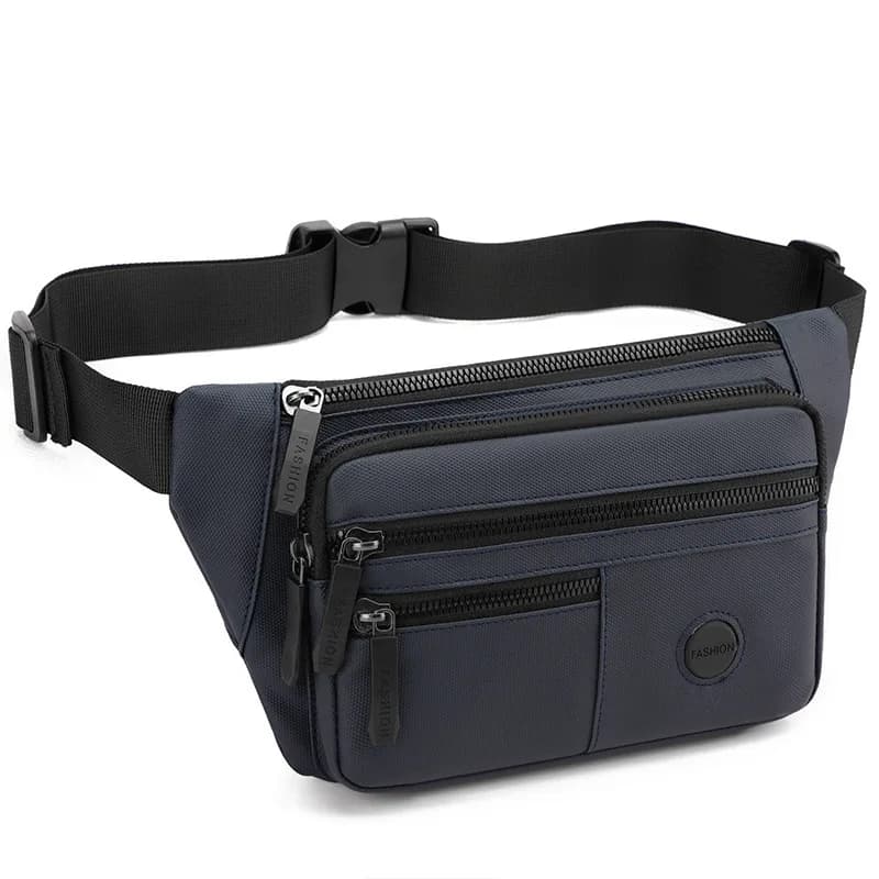 New Multi‑Pocket Waist Pack Waterproof Lightweight Fanny Pack Adjustable Belt Pouch for Outdoor Travel Running Daily Storage