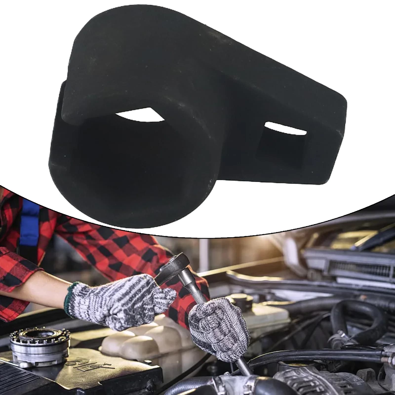 1 pz auto 7/8 pollici 22mm offset sensore di ossigeno O2 chiave a tubo strumento di rimozione unità 3/8 "sensore di vuoto presa accessori