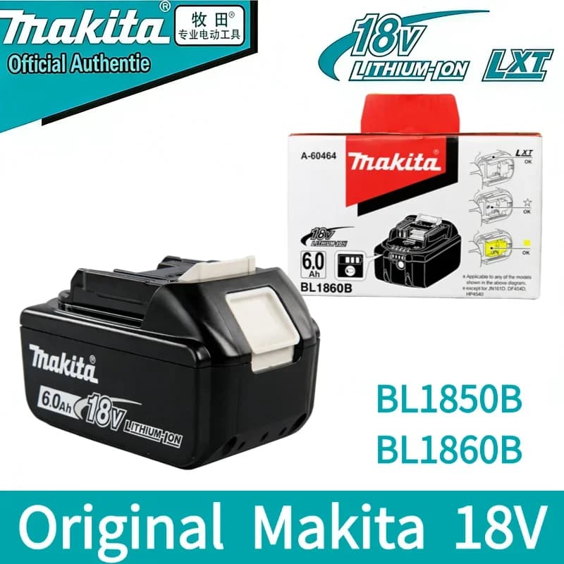 Batteria originale Makita 18V 6.0Ah Batteria ricaricabile originale Makita 18V 5.0Ah Caricabatterie per utensili elettrici BL1850B BL1860B
