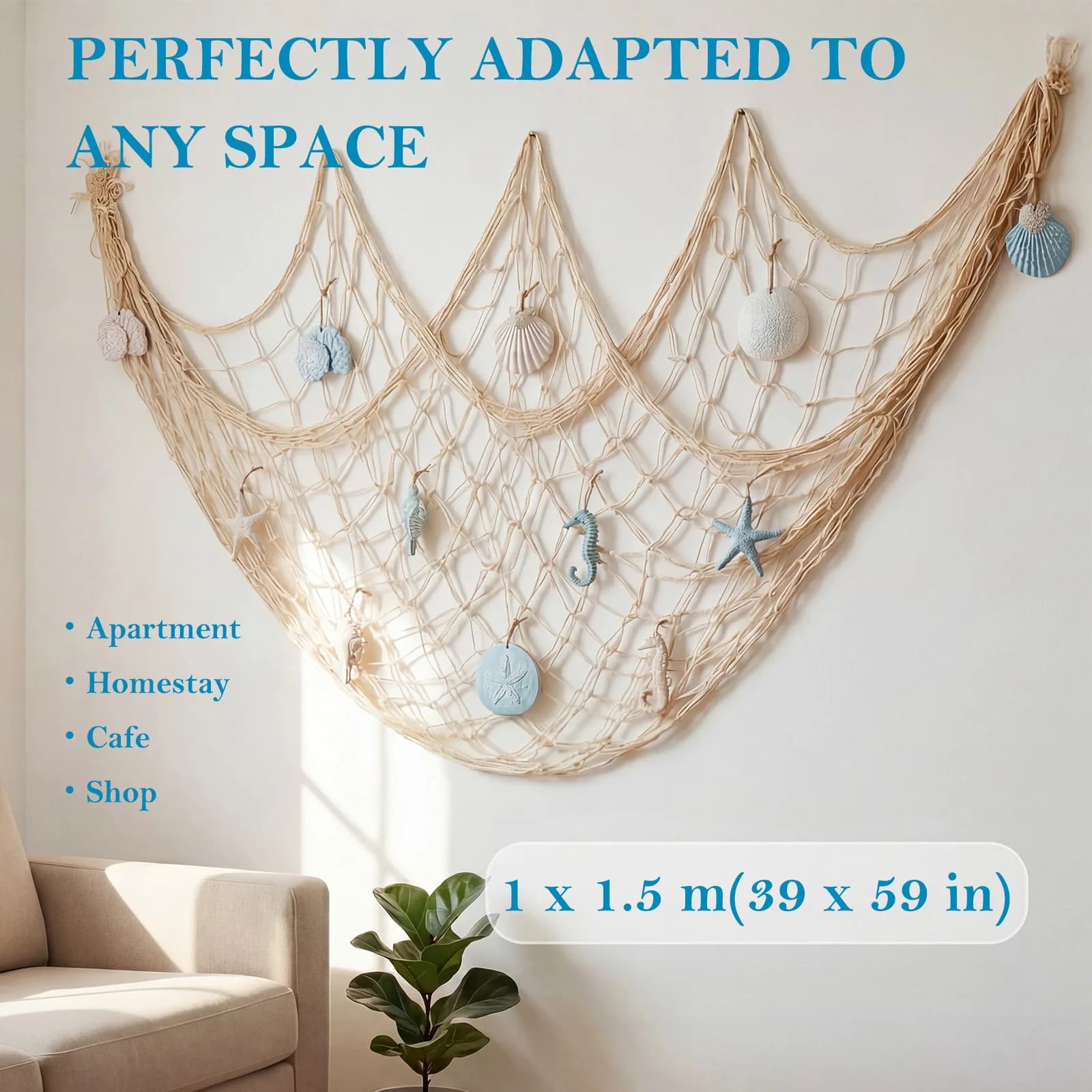 Set di 13 Pezzi Decorativi a Tema Nautico con 12 Ornamenti Marini per Feste di Compleanno per Bambini, Decorazioni Fai-da-Te per Casa e Pareti Estive