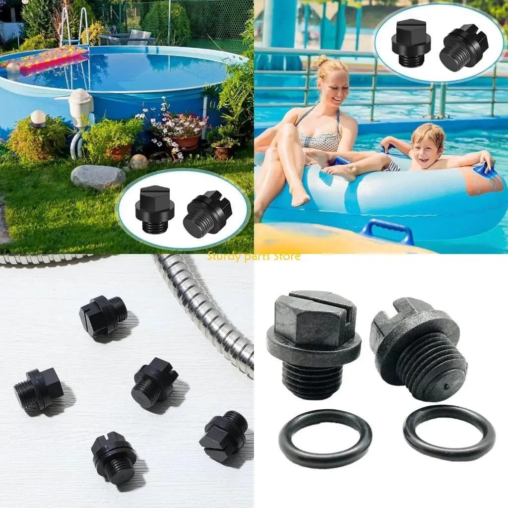 Tappi per tubi della pompa della piscina 97QC Guarnizione del tappo del tubo della pompa della piscina impermeabile e resistente